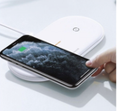 Usams CD120JN01 Wireless töltő egyszerre két eszköz vezeték nélküli töltésére telefonhoz és vezeték nélküli fülhallgatóhoz 1345794