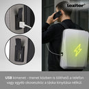 Axen merevített Usb-s laptop hátizsák fekete