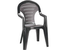 Bonaire műanyag kerti szék, grafit színben