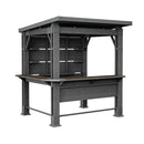 Kerti bár pavilon, bárpulttal, tetővel grafit