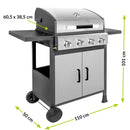 Brenner BR-G4N 4 égős gázgrill