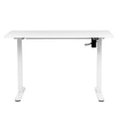 Íróasztal magasságállítással, 120x60 cm fehér