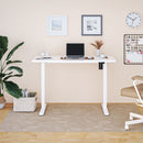 Íróasztal magasságállítással, 120x60 cm fehér