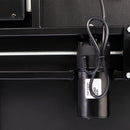 VELSEN íróasztal elektromos magasságállítással, vezérlőpanellel 120x60 cm fekete