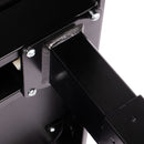 VELSEN íróasztal elektromos magasságállítással, vezérlőpanellel 120x60 cm fekete