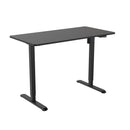 Íróasztal magasságállítással, 120x60 cm fekete