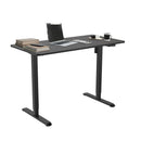 Íróasztal magasságállítással, 120x60 cm fekete