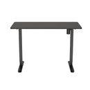 Íróasztal magasságállítással, 120x60 cm fekete