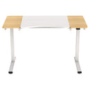HALDEN íróasztal elektromos magasságállítással, 120x60 cm fehér-burlywood