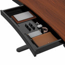 HOORN íróasztal elektromos magasságállítással, vezérlőpanellel 120x60 cm fekete-dió