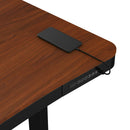 HOORN íróasztal elektromos magasságállítással, vezérlőpanellel 120x60 cm fekete-dió