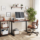 HOORN íróasztal elektromos magasságállítással, vezérlőpanellel 120x60 cm fekete-dió