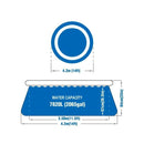 Felfújható peremű medence szett 420 x 84 cm