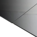 vidaXL fekete alumínium és üveg kerti asztal 190 x 90 x 74 cm