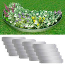 vidaXL 20 db galvanizált acél gyepkerítés 100 x 20 cm