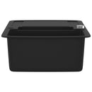 vidaXL fekete, kétmedencés gránit mosogatótálca