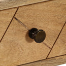 vidaXL tömör mangófa fiókos íróasztal 110 x 50 x 76 cm