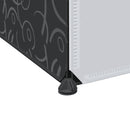 vidaXL fekete/fehér szekrény 9 tárolórekesszel 109x36,5x143 cm