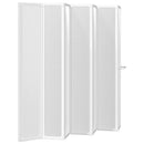 Zuhanyzó kádparaván 140 x 168 cm 7 panelek behajtható törülközőtartó