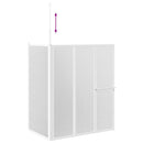 4 paneles összehajtható L formájú kádparaván 70 x 120 x 137 cm