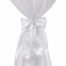 Asztal Borító Fehér 60 cm Szalaggal 2 db