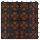Barna színű 11 db 30 x 30 cm-es padló csempe WPC 1 m²
