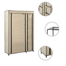 vidaXL 2 db krémszínű összecsukható szövet ruhásszekrény 110x45x175 cm