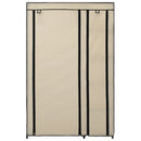 vidaXL 2 db krémszínű összecsukható szövet ruhásszekrény 110x45x175 cm