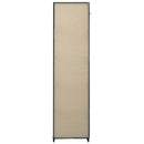 vidaXL krémszínű szövet ruhásszekrény tárolórekeszekkel 150x45x176 cm