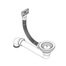 vidaXL bézsszínű, egymedencés kerek gránit mosogatótálca