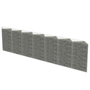 vidaXL horganyzott acél gabion fal 450 x 30 x 100 cm
