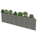 vidaXL horganyzott acél gabion fal 450 x 30 x 100 cm