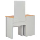 vidaXL szürke öltözőasztal tükörrel és ülőkével 104 x 45 x 131 cm