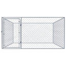 vidaXL kültéri horganyzott acél kutyakennel 2 x 2 x 1 m