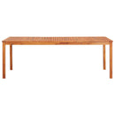 vidaXL tömör akácfa kerti asztal 215 x 90 x 74 cm