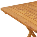 vidaXL tömör akácfa összecsukható kerti asztal 70 x 70 x 75 cm