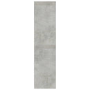 vidaXL betonszürke szerelt fa ruhásszekrény fiókokkal 50 x 50 x 200 cm