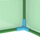 vidaXL 0,5 m²-es acélvázas melegház 1 x 0,5 x 1,9 m