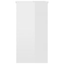 vidaXL magasfényű fehér szerelt fa íróasztal 80 x 40 x 75 cm