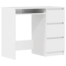 vidaXL fehér magasfényű szerelt fa íróasztal 90 x 45 x 76 cm