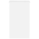 vidaXL fehér magasfényű szerelt fa íróasztal 90 x 45 x 76 cm