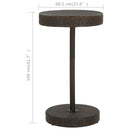 vidaXL barna polyrattan kerti asztal 60,5 x 106 cm