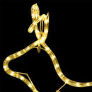 vidaXL rénszarvasok és szán kültéri karácsonyi dekoráció 576 LED-del