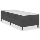 vidaXL sötétszürke rugós szövetágy 80 x 200 cm