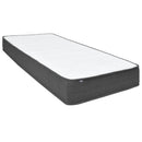 vidaXL sötétszürke rugós szövetágy 200 x 200 cm