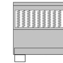 vidaXL sötétszürke rugós szövetágy 200 x 200 cm