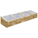 vidaXL 2 db impregnált fenyőfa melegház 200 x 50 x 35 cm