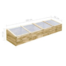 vidaXL 2 db impregnált fenyőfa melegház 200 x 50 x 35 cm