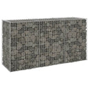 vidaXL horganyzott acél gabion fal fedéllel 200 x 60 x 100 cm