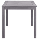 vidaXL szürke antikolt tömör akácfa kerti asztal 140 x 80 x 74 cm